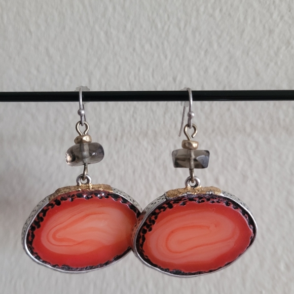 Chico's Jewelry - Chico's agate slice dangle earrings